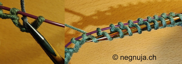 Möbius Schal Anschlagen