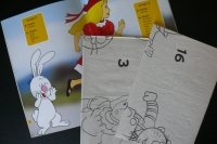 Alice im Wunderland / Fröhlich-bunte-Window-Color-Bilder (Schwager&Steinlein 2003)