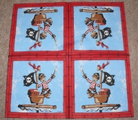 Servietten - Pirat im Ausguck / Krähennest (ca. 33cm Papierserviette)