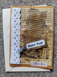 'Vielen Dank' -  Karte (Vintage)