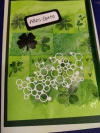 'Alles Gute' -  Karte (grün)