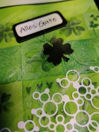 'Alles Gute' -  Karte (grün)