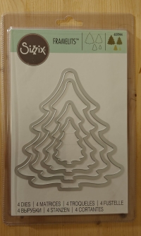 Sizzix Framelits - Weihnachtsbaum / 4 Stanzen-Dies