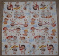 Servietten -  singende Engel  (ca. 33cm Papierserviette)