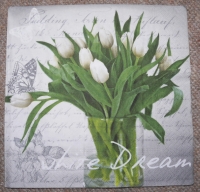 Servietten - Tulpen  (ca. 33cm Papierserviette)