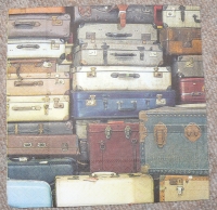 Servietten -  Gepäck, Koffern  (ca. 33cm Papierserviette)