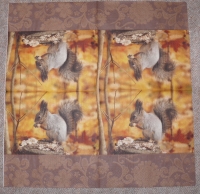 Servietten - Eichhörchen in braun (ca. 33cm Papierserviette)