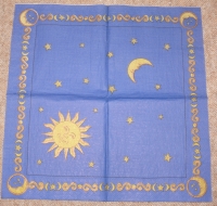Servietten -  Stern und Sonne (blauer Hintergrund) (33cm Papierserviette)