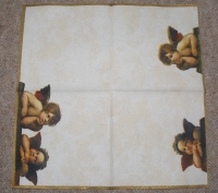 Servietten - Engel von Raffaello  (ca. 25cm Cocktail-Papierserviette)