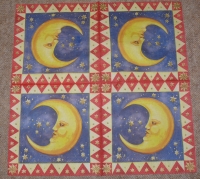 Servietten -  Mond mit kleinen Sternen  (33cm Papierserviette)