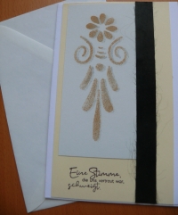 Trauer Karte - 'Eine Stimme, die .....'