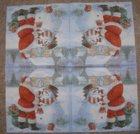 Servietten - Weihnachts- & Schneemann  (ca. 33cm Papierserviette)