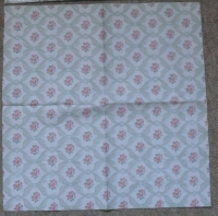 Servietten - kleine Rosen  (ca. 33cm Papierserviette)