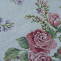 Servietten - feine Rosen  (ca. 33cm Papierserviette)