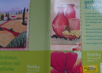 Keilrahmen gestalten mit Acrylfarbe / Brigitte Pohle (Topp - 2004)