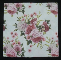 Servietten - rote Rose (33cm Papierserviette)