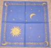 Servietten -  Stern und Sonne (blauer Hintergrund) (33cm Papierserviette)