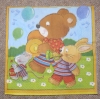 Servietten -  Hasen machen Musik (33cm Papierserviette)