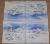 Servietten -  Häuser im tiefen Schnee (33cm Papierserviette)