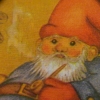 Servietten -  Zwerg und Pilz (33cm Papierserviette)