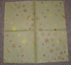 Servietten - Sterne auf hellgrün-beige (ca. 33cm Papierserviette)