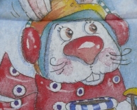 Servietten - Eisbär und Schneehase- vielseidig  (33cm Papierserviette)