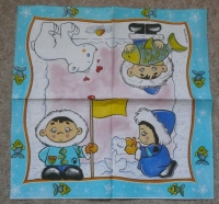 Servietten - Eskimo - vielseidig  (33cm Papierserviette)