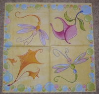 Servietten - Frühlingsflattern - vielseidig  (Cocktail - 26x26cm)